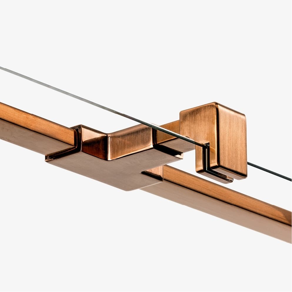 NEW TRENDY KABINA AVEXA COPPER BRUSHED KWADRATOWA L 90x90x200 CZYSTE 6mm ACTIVE SHIELD EXK-3553  **ekspo - Powystawowy Gniezno