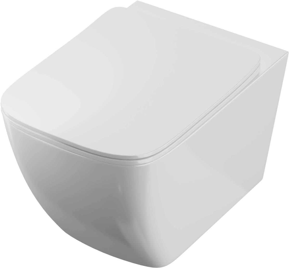 IO ARNOY miska wc wisząca Rimless 515x355 mm z deską duroplast slim wolnoopadającą z funkcją łatwego wypinania CE.ARNWC515 *16  *W  **ekspo - Powystawowy Bielsko-Biała