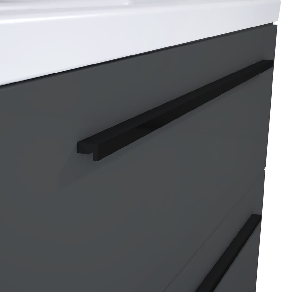 ELITA  RE120600027160   167904  UCHWYT KWADRO PLUS BLACK MATT 60 1 SZT. (L-600/R-576)   *400 - Powystawowy Nowy Sącz