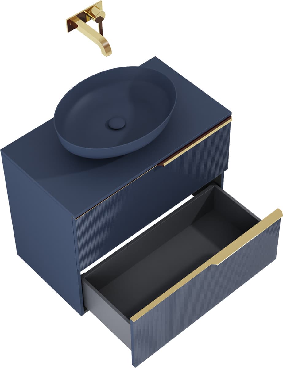 ELITA  RE010804047030   169084  SZAFKA SOHO 80 2S NAVY BLUE MATT PDW   *4 - Powystawowy Słupsk