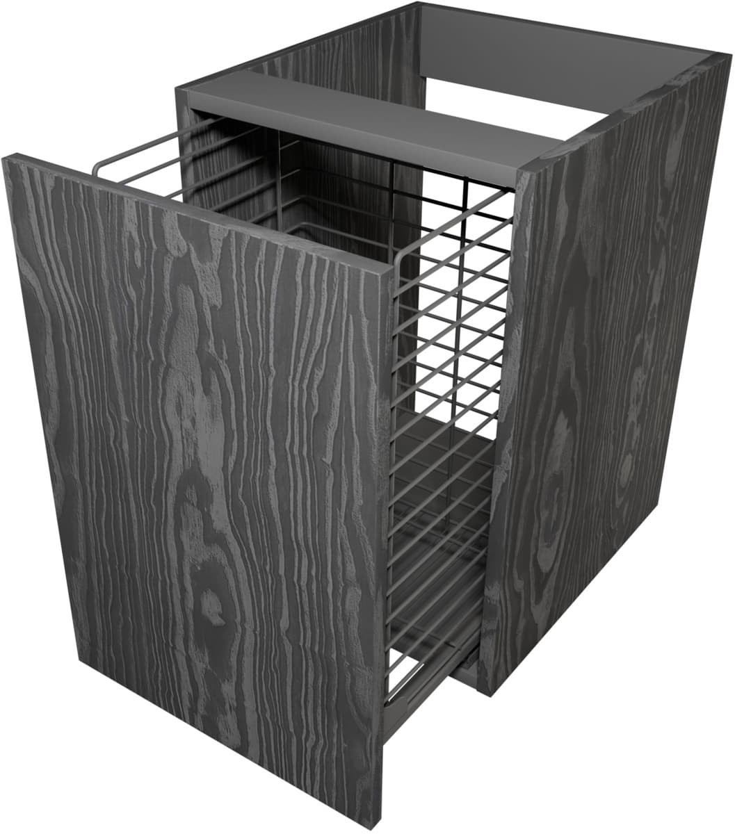 IO WOOD. kosz na pranie Cargo 40 Milenium Nero 400X455mm ML.WO.KOSZ40.MN *W - Powystawowy Tarnowskie Góry