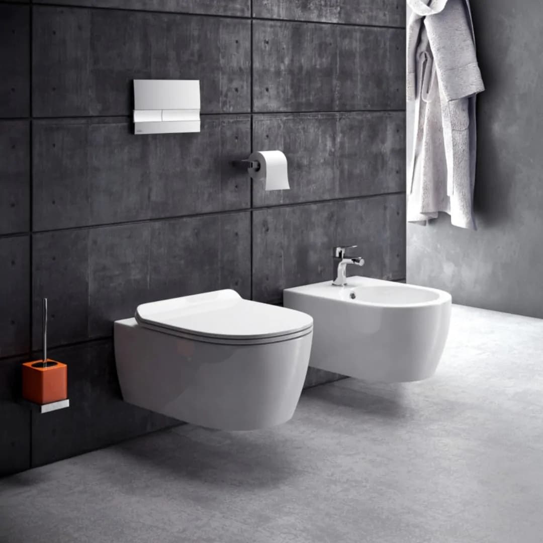 EXCELLENT Miska wiząca wc bezrantowa DOTO PURE-RIM 48 CEEX.1404.485.WH + deska *12  P - Powystawowy Poznań