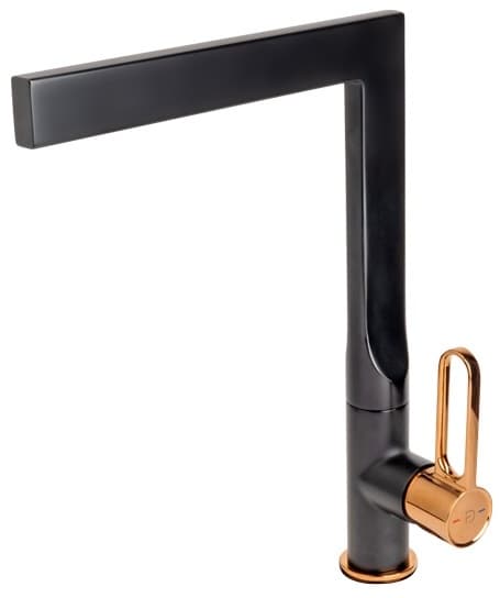 FDESIGN ZAFIRRO Bateria zlewozmywakowa różowe złoto - czarny FD1-ZFR-4-25   P - Uszkodzony Łódź Zgierska