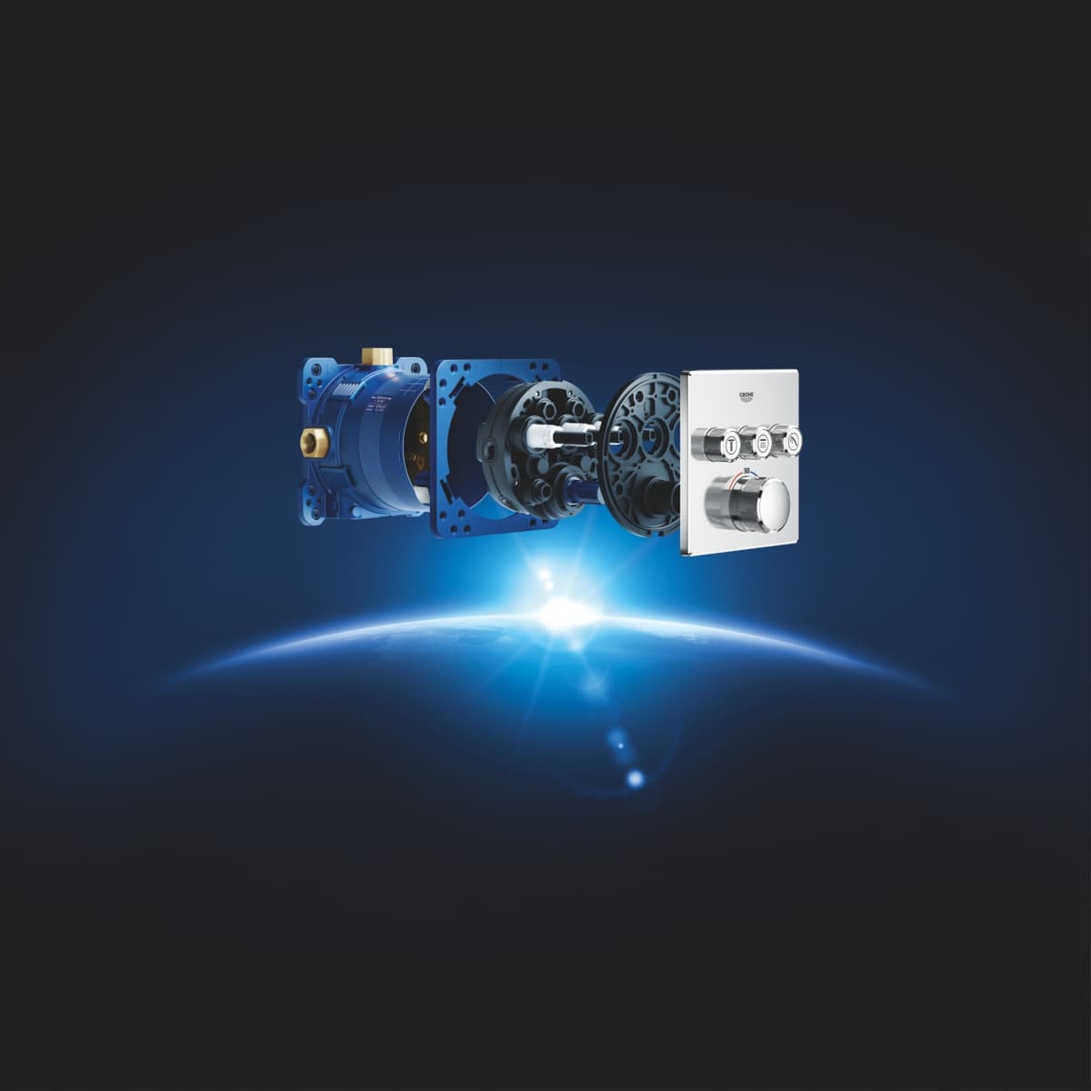 GROHE Grohtherm SmartControl Bateria termostatyczna do obsługi trzech wyjść wody   nr kat. 29126000  **ekspo - Powystawowy Warszawa