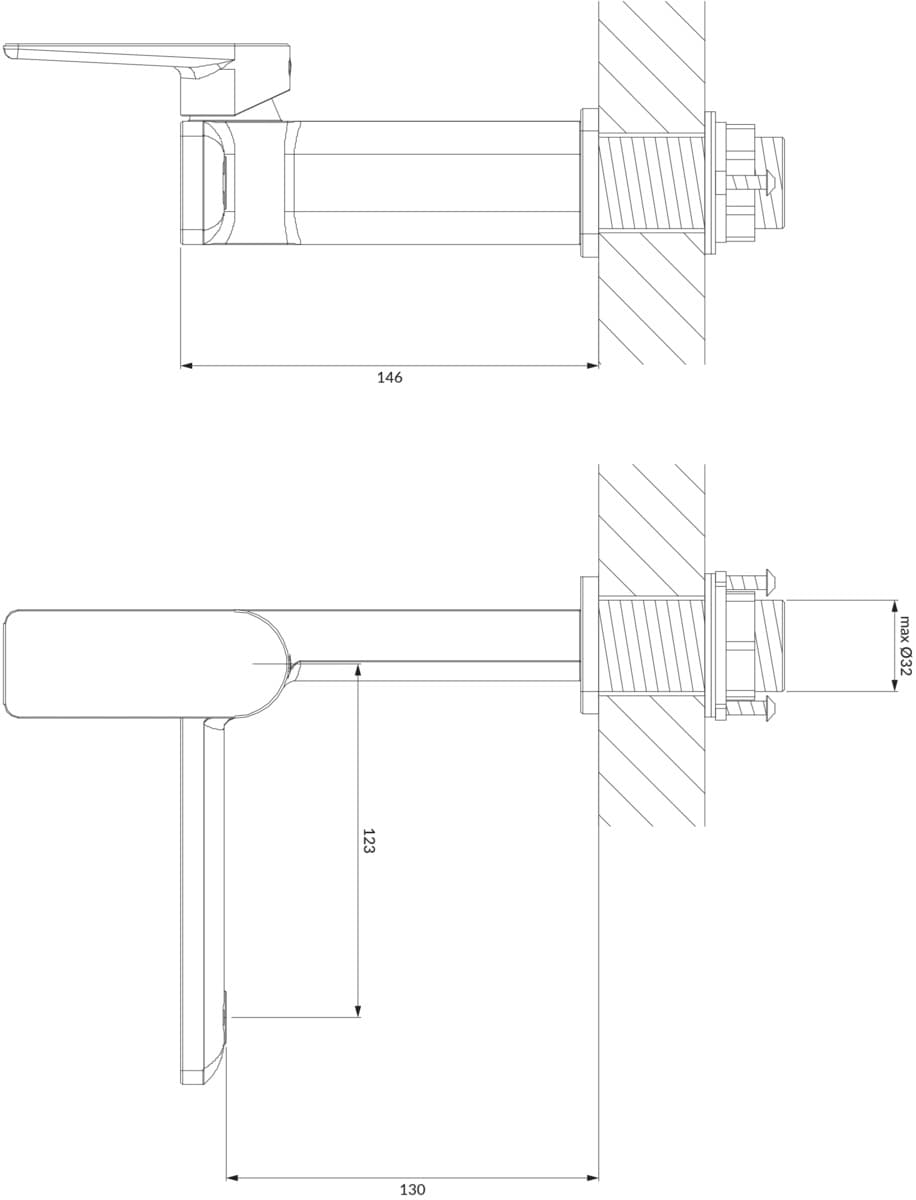 OMNIRES PARMA bateria umywalkowa z korkiem klik-klak PM7411XCR chrom  **ekspo - Powystawowy Chełm