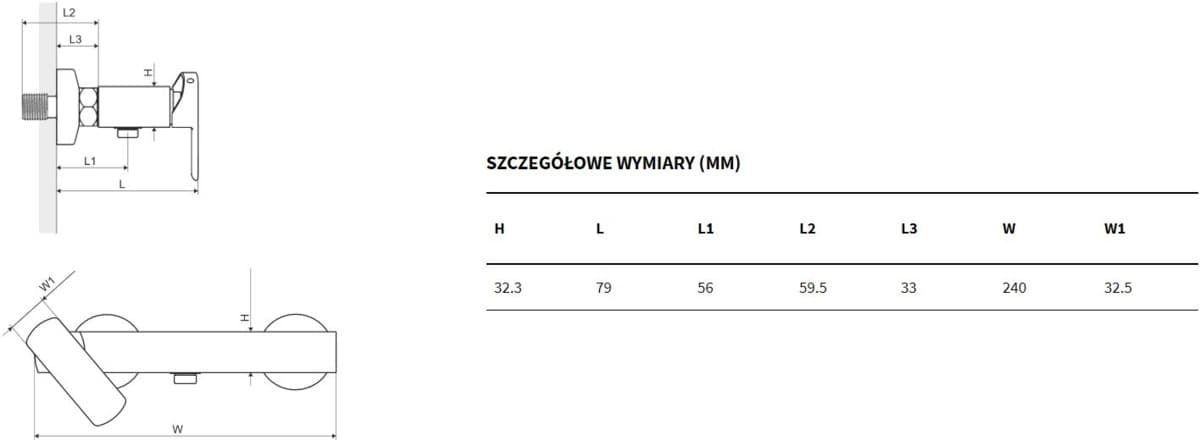 EXCELLENT  Actima Pride bat.natryskowa CR AREX.4008CR - Powystawowy Mińsk Mazowiecki