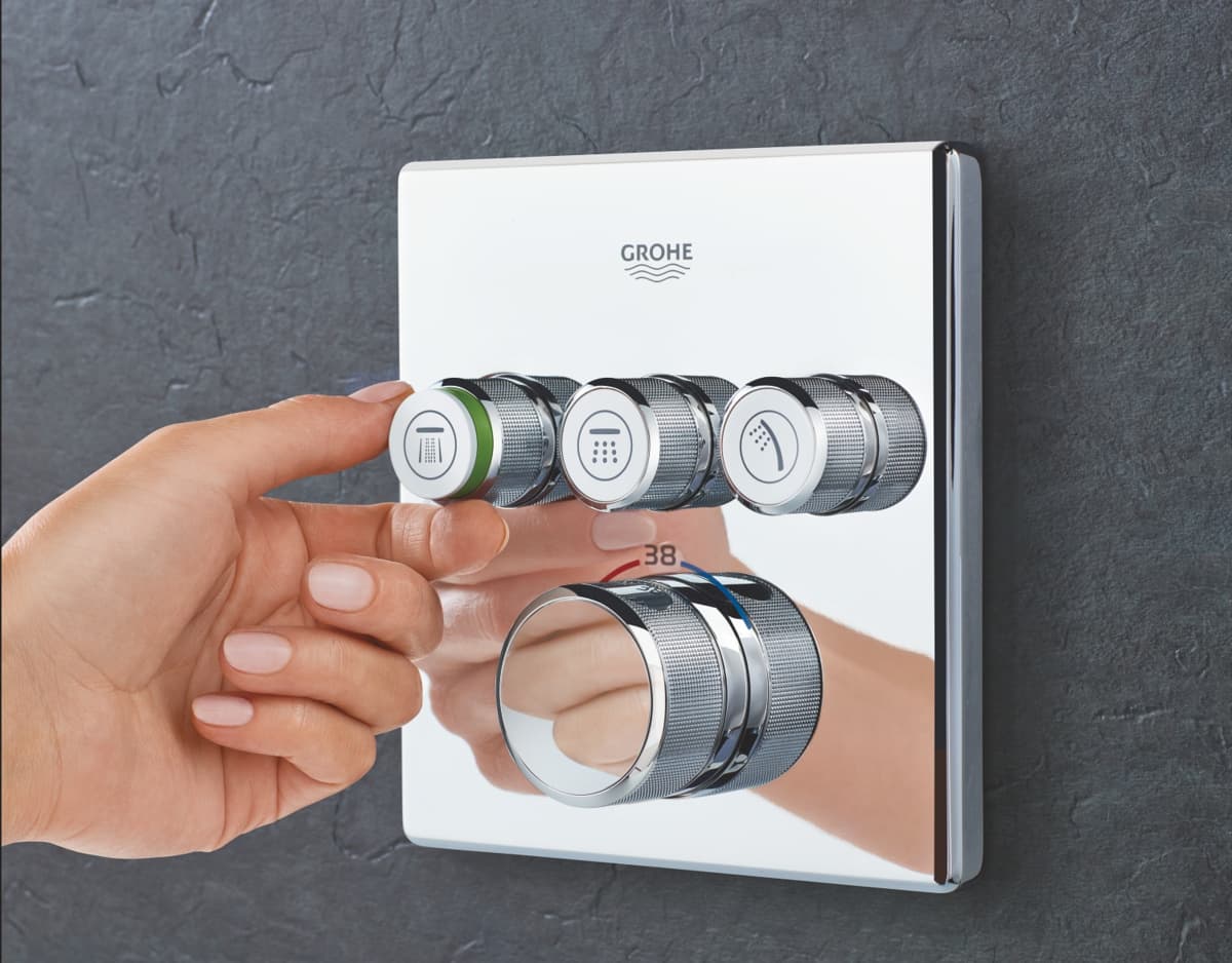 GROHE Grohtherm SmartControl Bateria termostatyczna do obsługi trzech wyjść wody   nr kat. 29126000  **ekspo - Powystawowy Warszawa