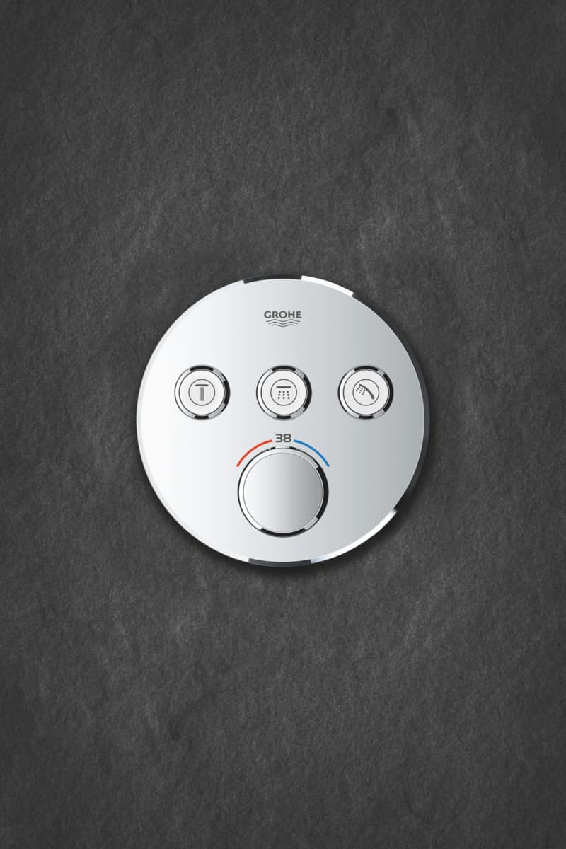 GROHE Smart Control podtynkowa  bateria termostatyczna okrągła do obsługi trzech wyjść  29121000 chrom  **ekspo - Powystawowy Tarnobrzeg