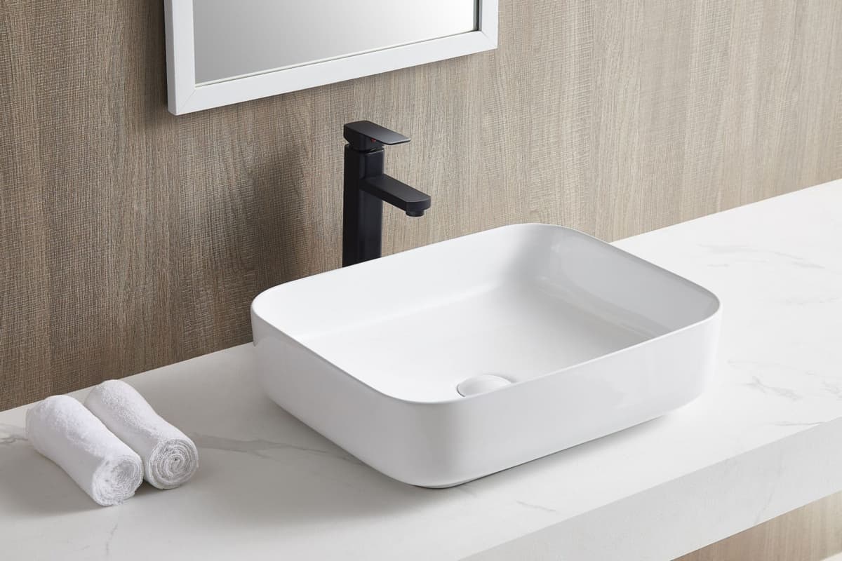 IO EVO umywalka nablatowa 500x390x140 mm bez przelewu CE.EVO.500.2195.I *W - Powystawowy Lubliniec