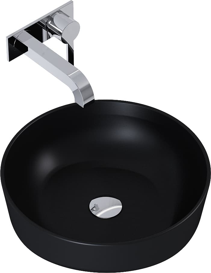 ELITA  RE040420047160   145084  UMYWALKA LORCA 42x42 BLAT, CERAM BLACK MATT   *52  **ekspo - Powystawowy Skierniewice