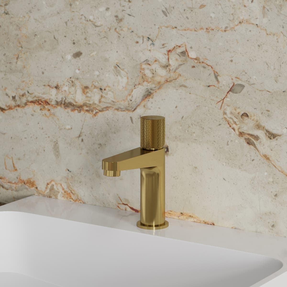 OMNIRES CONTOUR bateria umywalkowa CT8010GLB złoty szczotkowany - Powystawowy Zamość