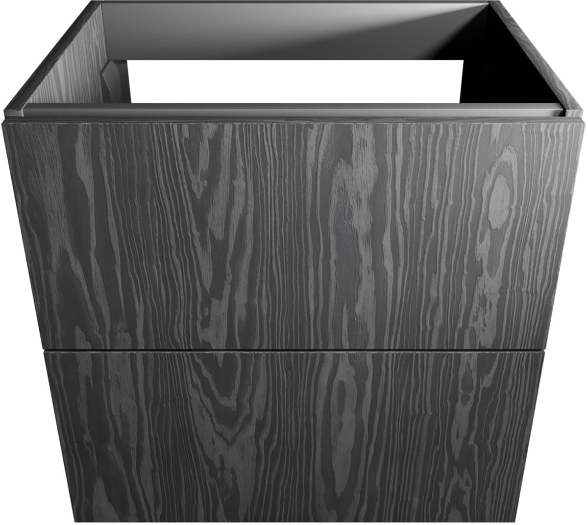 IO WOOD. 2S 60 - szafka wisząca z dwiema szufladami Milenium Nero 600x455mm ML.WO.2S.60.MN *W  **ekspo - Powystawowy Tarnowskie Góry