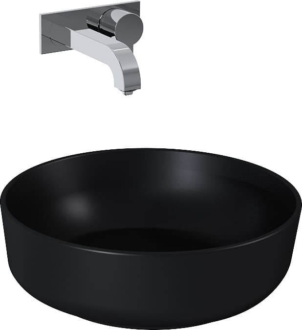 ELITA  RE040420047160   145084  UMYWALKA LORCA 42x42 BLAT, CERAM BLACK MATT   *52  **ekspo - Powystawowy Skierniewice