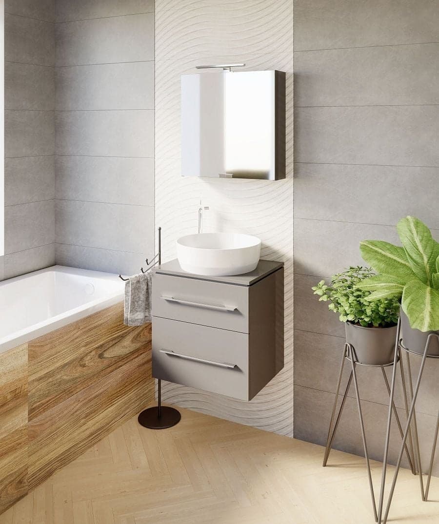 IO umywalka nablatowa AVERNO SLIM ROUND FI40 (w zestawie z odpływem i korkiem porcelanowym) CS.AVERNOROU40 *W  **ekspo - Powystawowy Płońsk