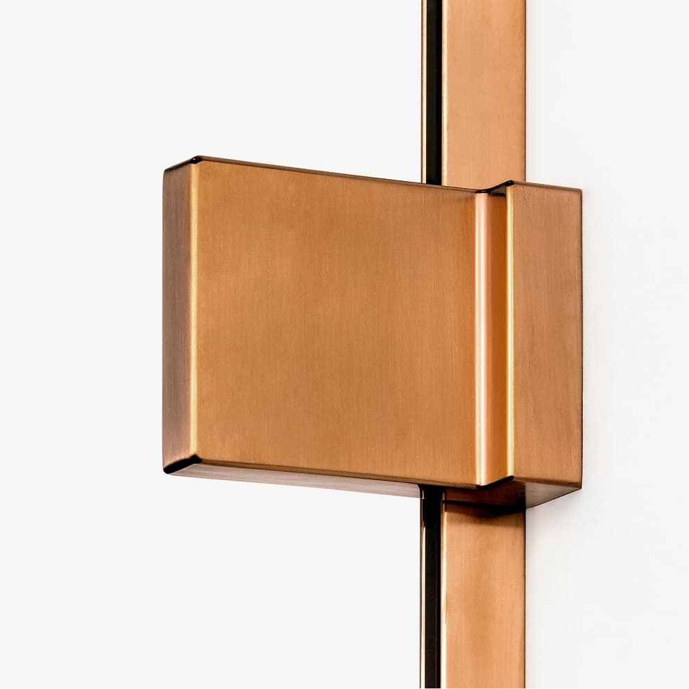 NEW TRENDY KABINA AVEXA COPPER BRUSHED KWADRATOWA L 90x90x200 CZYSTE 6mm ACTIVE SHIELD EXK-3553  **ekspo - Powystawowy Bielsko-Biała
