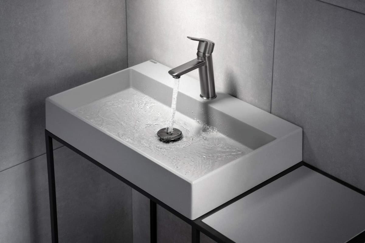 DEANTE BAT. ARNIKA TITANIUM UMYWALKOWA STOJĄCA Z KORKIEM CLICK-CLACK  BQA D21M - Powystawowy Katowice