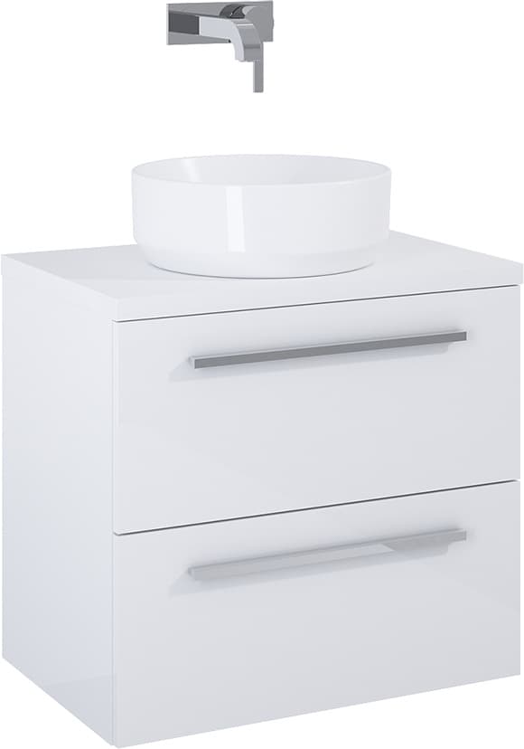 ELITA  166712  SZAFKA KWADRO PLUS 60 2S WHITE HG PDW   *6   wycofane, dostępne do wyczerpania zapasów  **ekspo - Powystawowy Tarnobrzeg