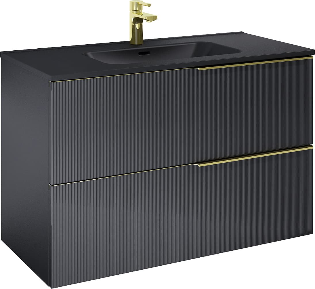 ELITA  RE011004047160   168746  SZAFKA SOHO 100 2S BLACK MATT PDW   *3 - Powystawowy Nowy Sącz