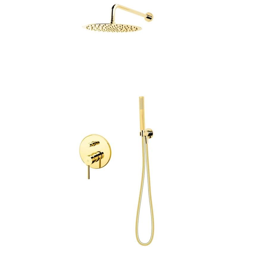 FDESIGN FLUSSO GOLD SYSTEM PRYSZNICOWO WANNOWY PODTYNKOWY FD1-FLS-7PSET1-55 ZŁOTY  **ekspo - Powystawowy Chełm
