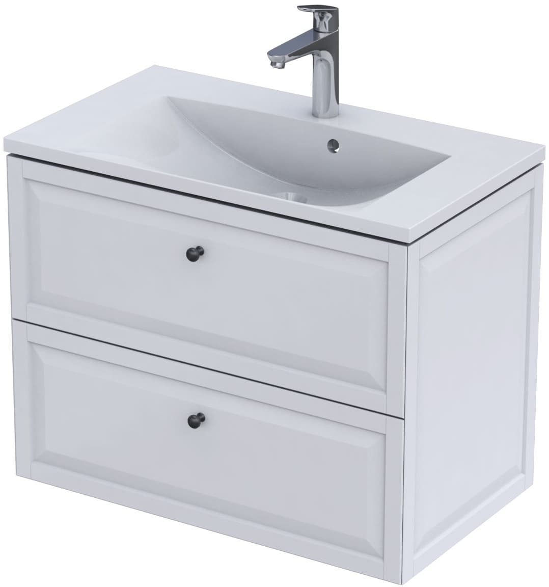ORISTO MONTEBIANCO szafka podumywalkowa 80 cm, biały mat OR47-SD2S-80-2 - Powystawowy Katowice