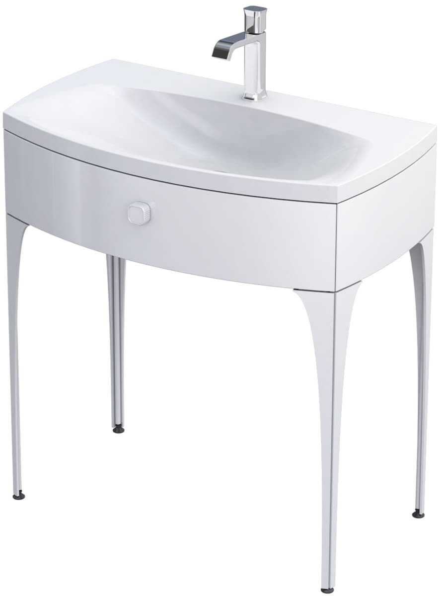 ORISTO LOUIS - szafka podumywalkowa 82 cm., jedna szuflada kolor: biały połysk  OR50-SD1S-82-1 - Powystawowy Łódź Pojezierska