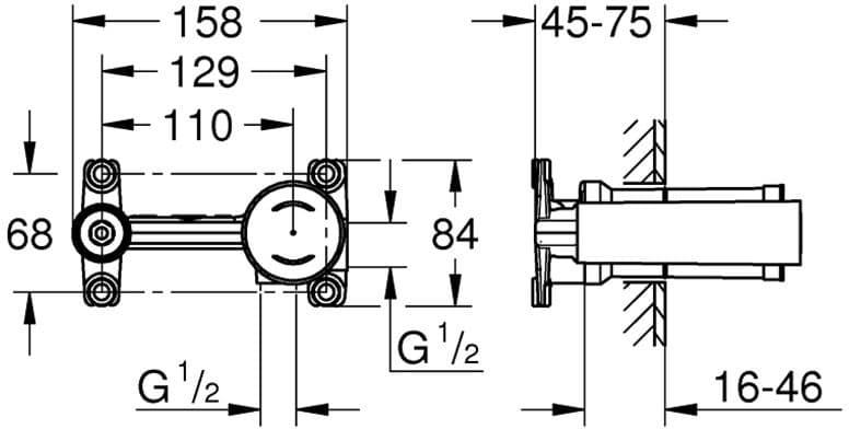 GROHE 23571000 Jednouchwytowy element do zabudowy podtynkowej - Powystawowy Tarnobrzeg