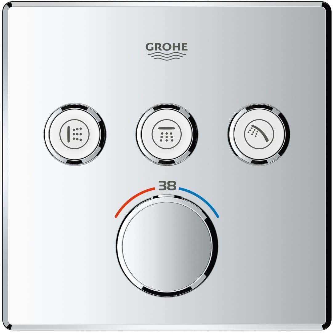GROHE Grohtherm SmartControl Bateria termostatyczna do obsługi trzech wyjść wody   nr kat. 29126000  **ekspo - Powystawowy Warszawa