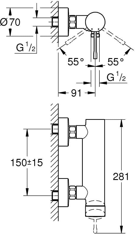 GROHE ESSENCE bat.  natrysk 33636001 chrom - Powystawowy Skierniewice