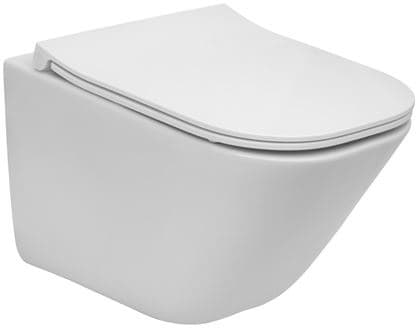 ROCA GAP SQUARE COMPACTO ZESTAW Miska wc podwieszana Rimless + deska wolnoopadająca slim duroplast  A34H473000  *12 - Powystawowy Zielona Góra