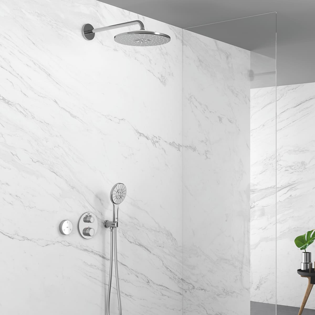 GROHE 24076000 Grohtherm THM trimset shower round  **ekspo - Powystawowy Cieszyn