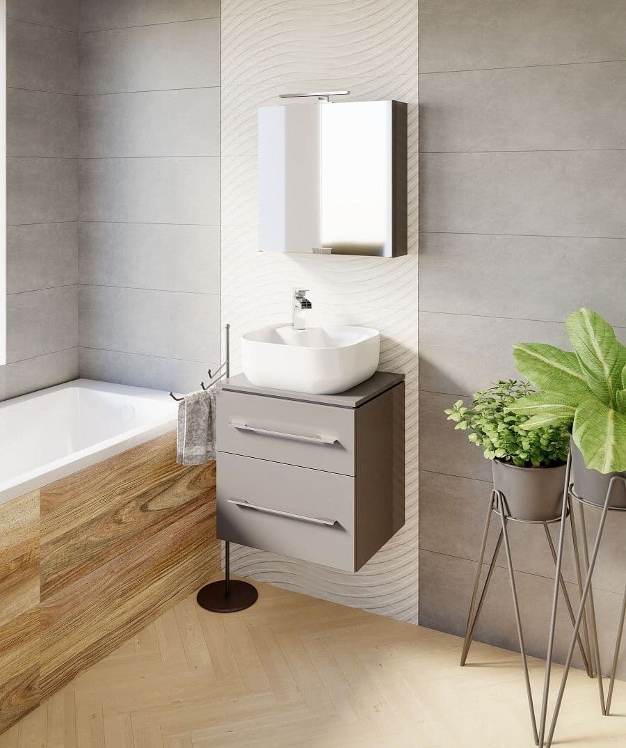 IO umywalka nablatowa AVERNO SLIM 37x37 z otworem na baterię (w zestawie z odpływem i korkiem porcelanowym) CS.AVERNO37 - Powystawowy Katowice