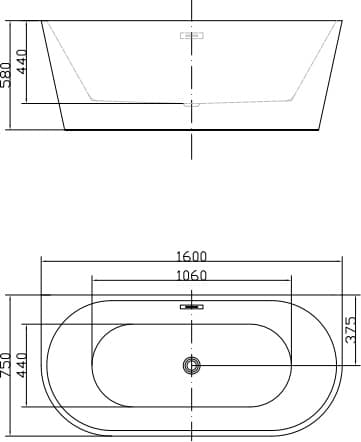 IO SULA PLUS wanna  przyścienna ze zintegrowaną obudową  160x75x58 WW.P.SULPL.160 *W  **ekspo - Powystawowy BLU Salon Łazienek Jelenia Góra
