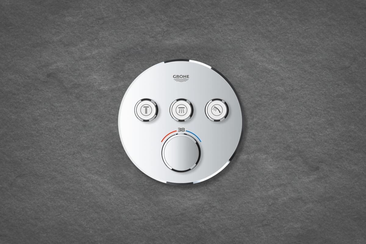 GROHE Smart Control podtynkowa  bateria termostatyczna okrągła do obsługi trzech wyjść  29121000 chrom  **ekspo - Powystawowy Tarnobrzeg