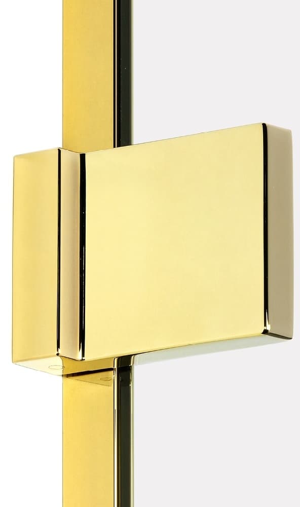 NEW TRENDY Kabina prysznicowa AVEXA GOLD SHINE P kwadratowa drzwi pojedyncze 90x90x200 szkło czyste 6mm Active Shield  EXK-1661 - Powystawowy Ciechanów