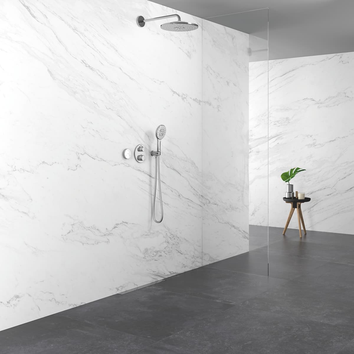 GROHE 24076000 Grohtherm THM trimset shower round  **ekspo - Powystawowy Warszawa