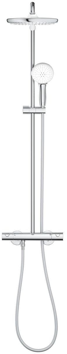 GROHE 26670001 TEMPESTA SYSTEM 250 System prysznicowy z termostatem do montażu ściennego chrom  *nowy indeks - Powystawowy Bochnia