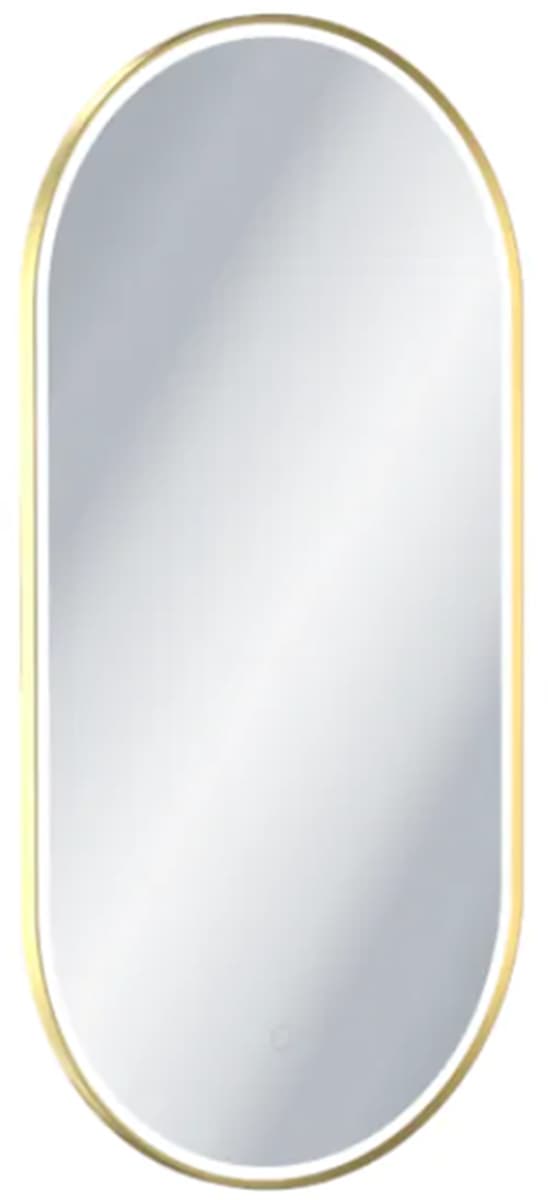 EXCELLENT Corido Lustro LED 100x50cm Owalne Złote Z Matą Grzewczą DOEX.CO100.050.GL - Powystawowy Dębica