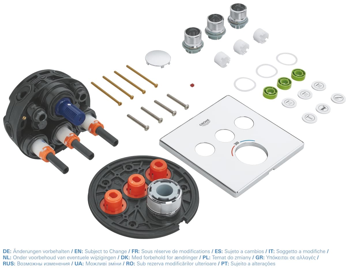 GROHE Grohtherm SmartControl Bateria termostatyczna do obsługi trzech wyjść wody   nr kat. 29126000  **ekspo - Powystawowy Warszawa