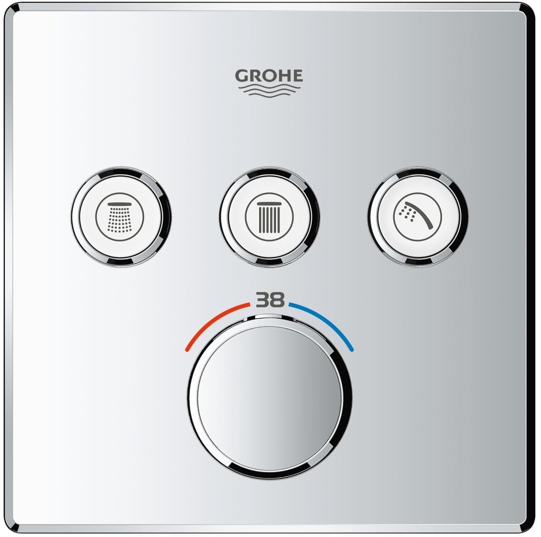 GROHE Grohtherm SmartControl Bateria termostatyczna do obsługi trzech wyjść wody   nr kat. 29126000  **ekspo - Powystawowy Warszawa
