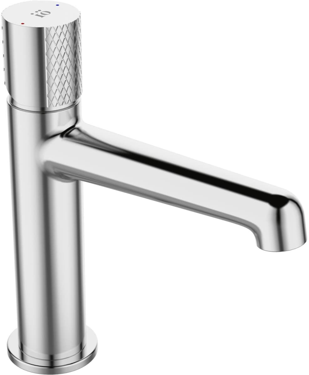 IO VIDA bateria umywalkowa stojąca metalowy klik-klak z przelewem ,wykończenie chrom B30_022D - Nowy Łaziska Górne