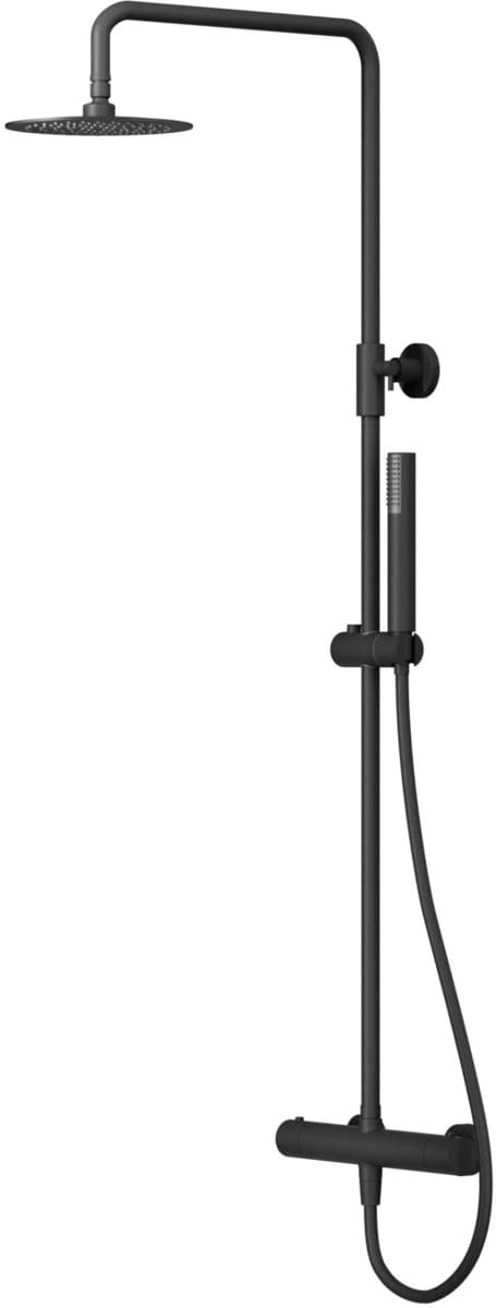 IO LUVIA kolumna natryskowa z baterią termostatyczną, wykończenie matt black BTM.39.NG - Nowy Tarnowskie Góry