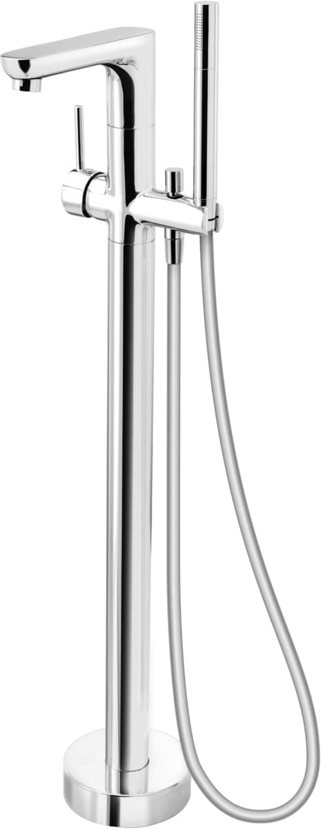 FDESIGN FLUSSO Bateria wannowa wolnostojąca z kompletem natryskowym chrom FD1-FLS-11F-11  **ekspo - Powystawowy Katowice