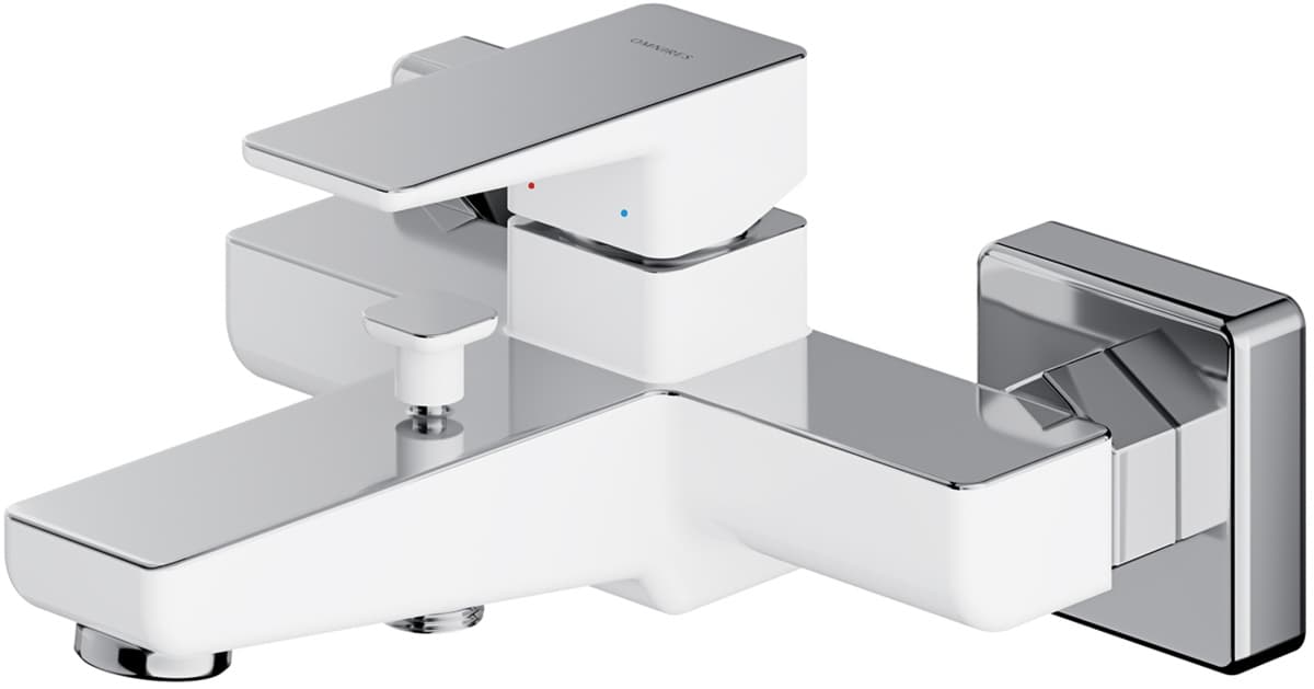 OMNIRES PARMA PM7430CRB bateria wannowa chrom-biała  P - Powystawowy Łowicz