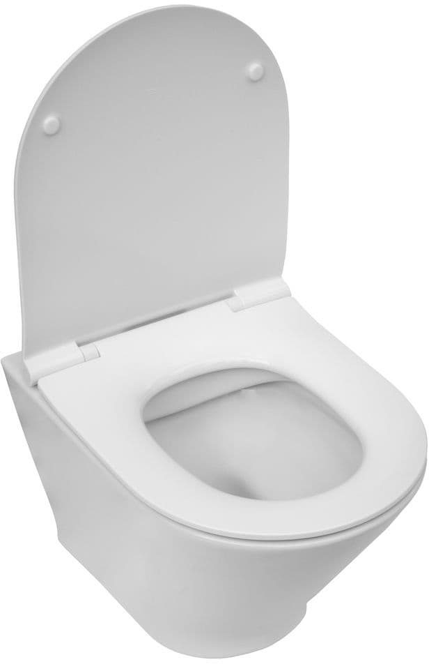 ROCA GAP ROUND COMPACTO ZESTAW Miska wc podwieszana Rimless + deska wolnoopadająca slim duroplast  A34H0N3000  *12 - Powystawowy Nowy Sącz