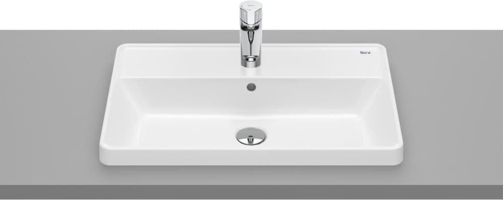 ROCA  GAP SQUARE Umywalka blatowa prostokątna, z otworem na baterię, z przelewem  60*39  A3270YA000  *12 - Powystawowy Koszalin