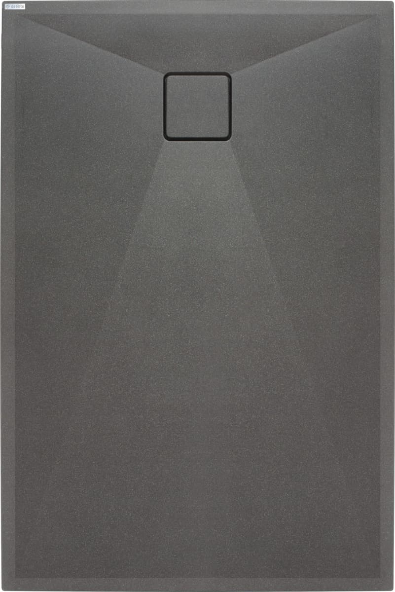 DEANTE BRODZIK CORREO PROSTOKĄTNY ANTRACYT/TITANIUM GRANITOWY 100x90 CM KQR_T45B  **ekspo - Nowy, rozpakowany Giżycko