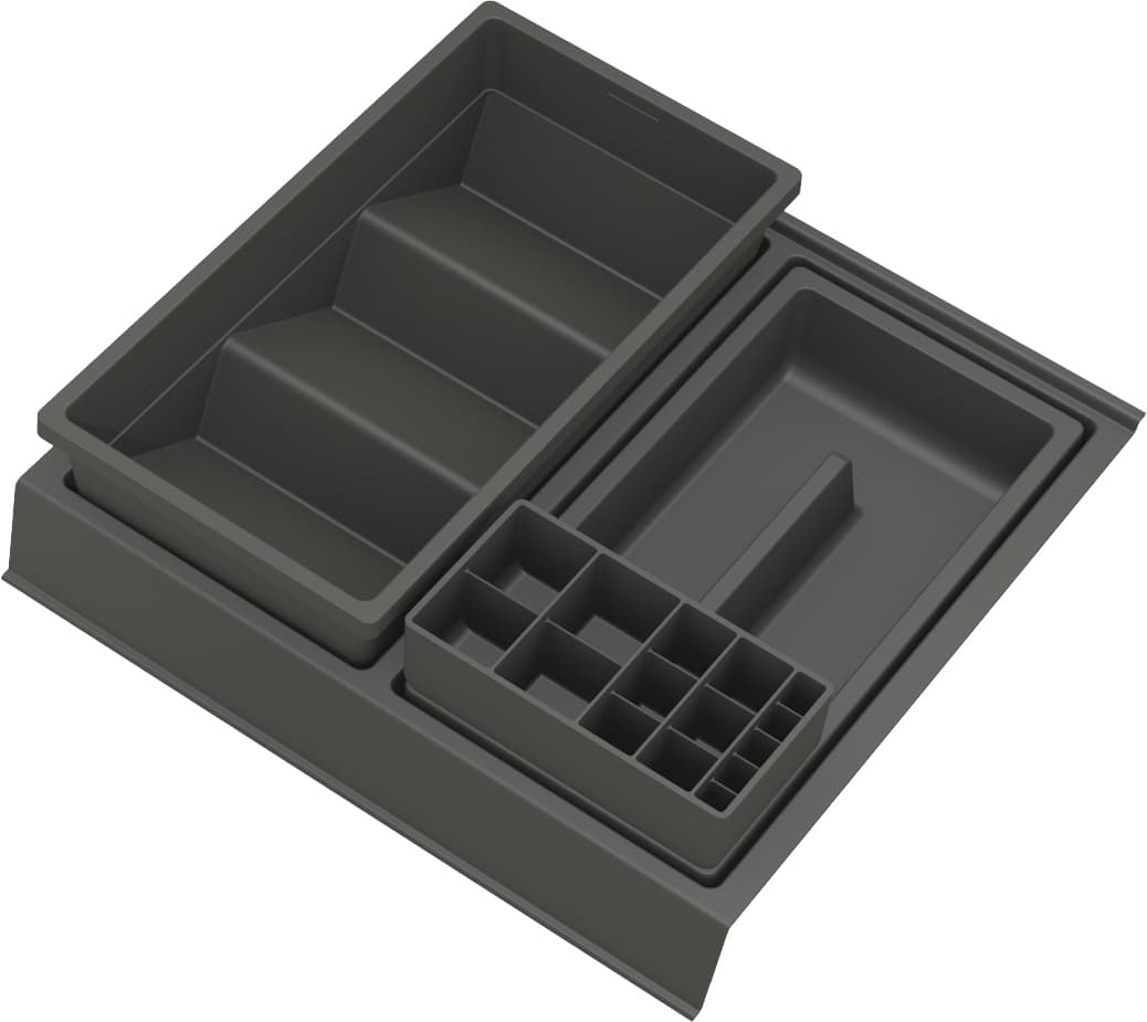 ELITA  RE190350016010   167352  ORGANIZER MODUŁOWY L35 ANTHRACITE MATT   *60  **ekspo - Nowy, rozpakowany Łowicz