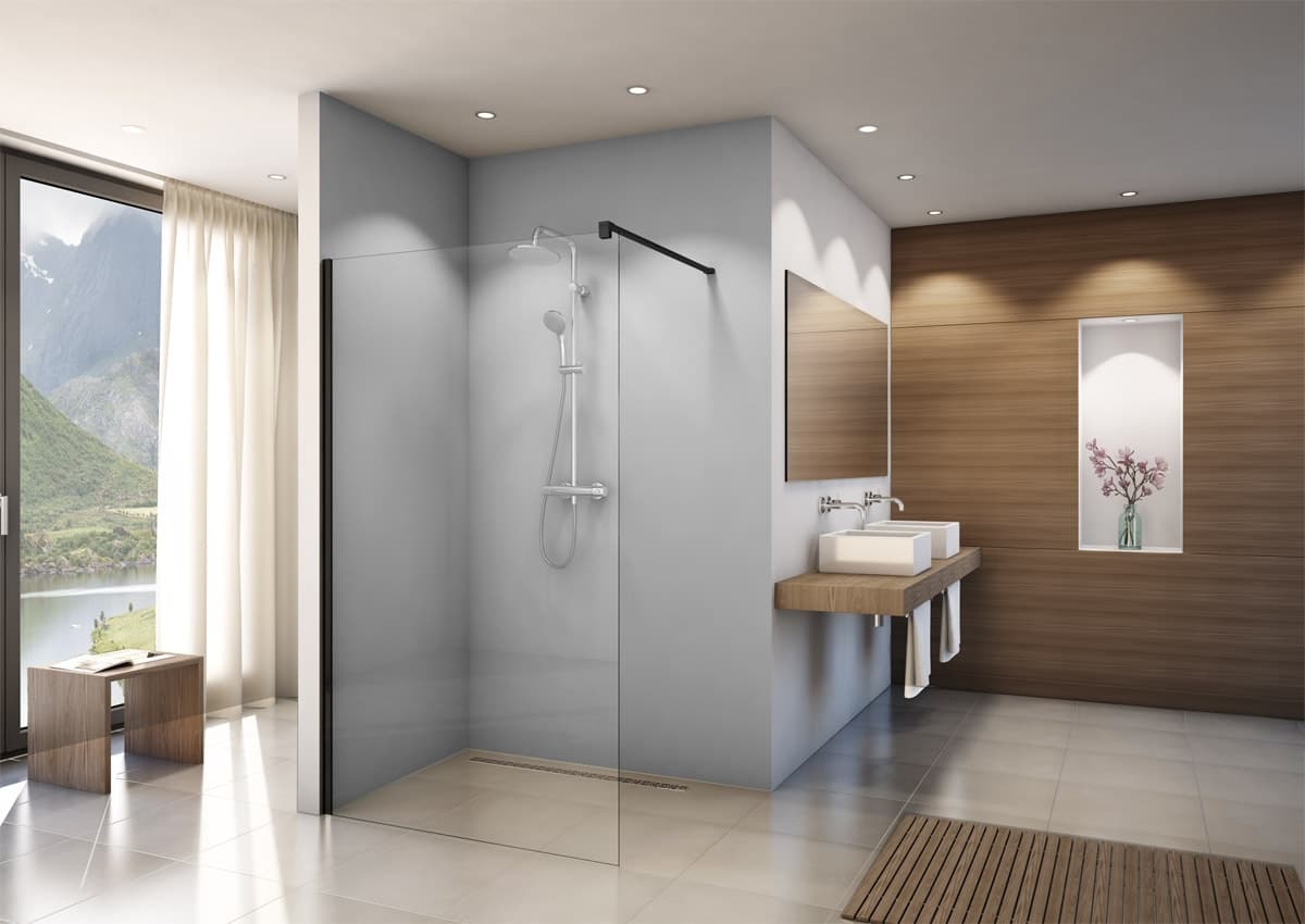IO ENO WALK-IN 120x200 profil czarny szkło przezroczyste ENO4P1200607 *9 *W  **ekspo - Powystawowy Bielsko-Biała