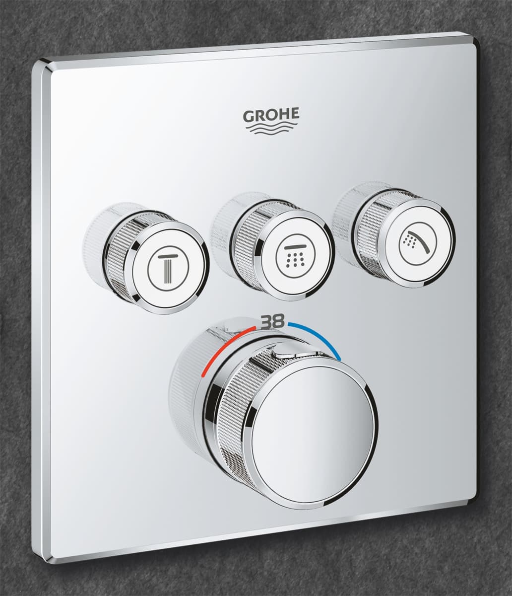 GROHE Grohtherm SmartControl Bateria termostatyczna do obsługi trzech wyjść wody   nr kat. 29126000  **ekspo - Powystawowy Warszawa