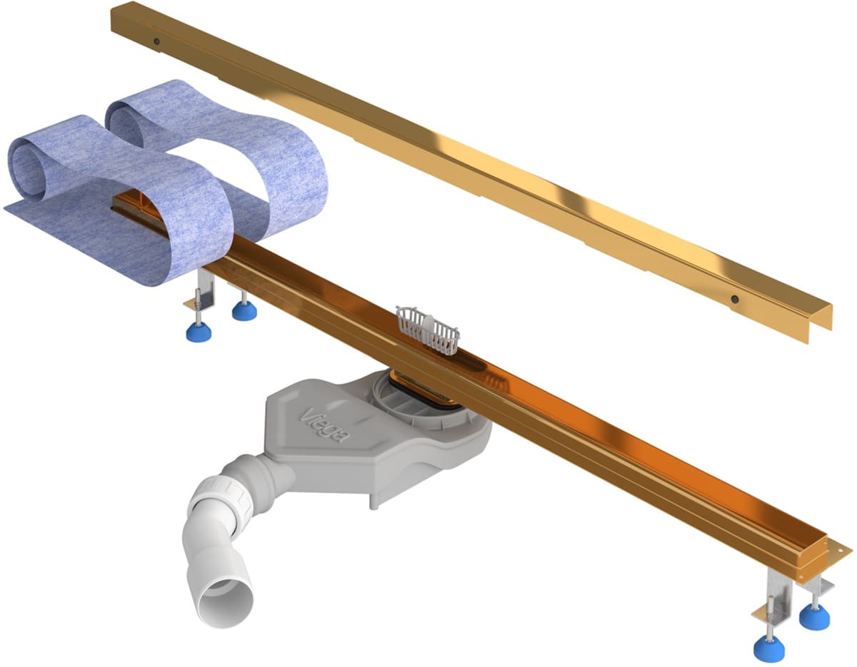 IO odpływ Water-Tech Slim z rusztem pełnym w kolorze Gold 60  OL.WTS.60.RP.G  **ekspo - Powystawowy Dębica